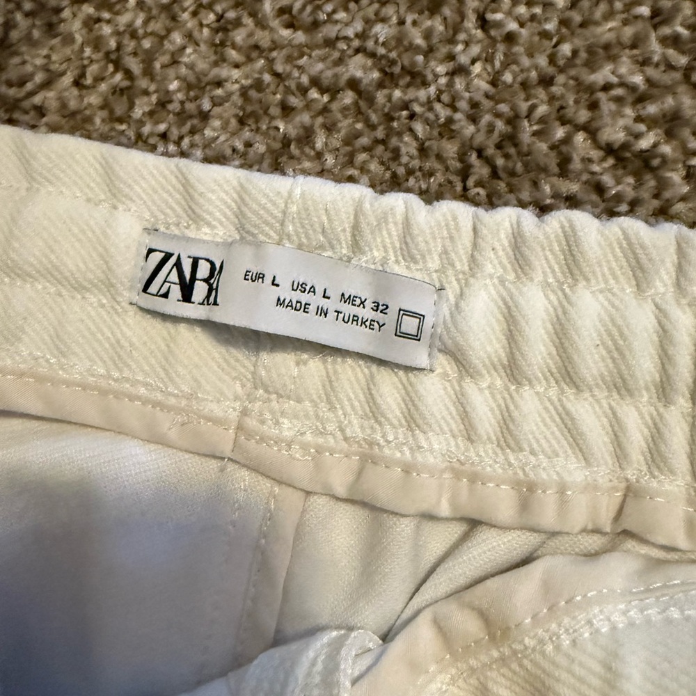 Zara Women's Cream Track Pants